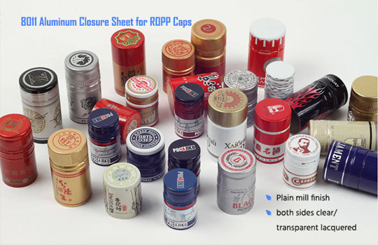 8011 Aluminium PP Caps Sheet 